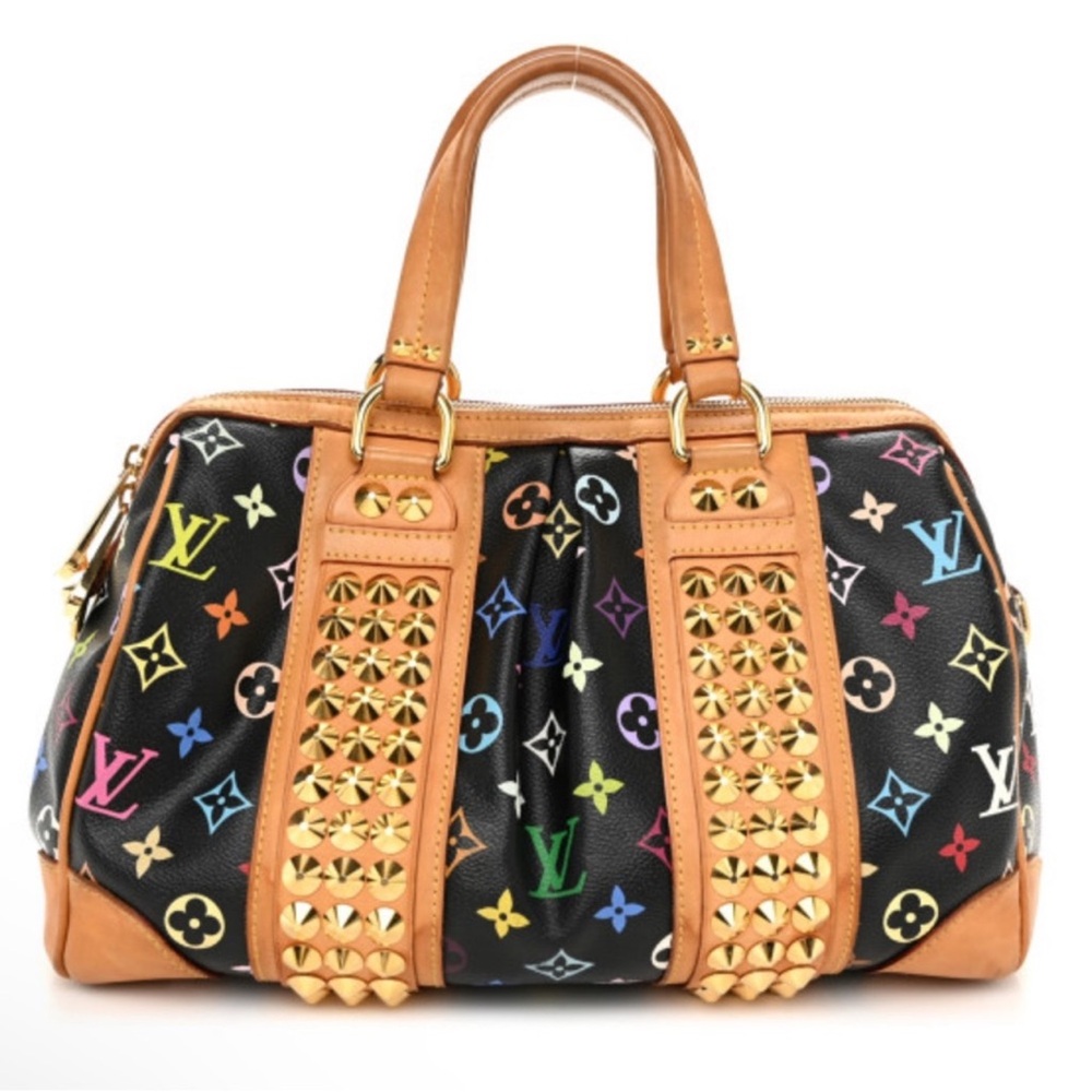 Louis Vuitton x Takashi Murakami Courtney MM
 Studded Bag RARE Limited Edition